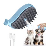 Nunbell 3 az 1-ben Elektromos gőzös macskakefe - bálna - kék