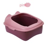 Nunbell Félig elzárt macska alomtálca-kicsi - Rózsaszín