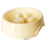 Nunbell Habzsolásgátló etetőtál mancsos ,kicsi-bézs