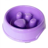 Nunbell Habzsolásgátló etetőtál mancsos ,kicsi-lila