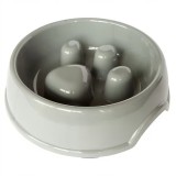 Nunbell Habzsolásgátló etetőtál mancsos ,kicsi-szürke