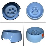 Nunbell Melamin habzsolásgátlós etető tál - kicsi - Kék