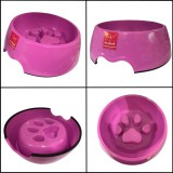 Nunbell Melamin habzsolásgátlós etető tál - kicsi - Rózsaszín