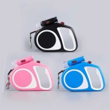 Nunbell MEYE flexi automata póráz,LED-es - Kék