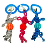 Nunbell Rágható kötél játék kutyáknak-Jutifalatos labdával