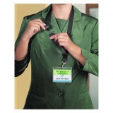 Nyakbaakasztó, karabinerrel, DURABLE "ECO", fekete (824001)