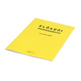 Nyomell Elõadói munkakönyv 20lapos füzet C.5230-58