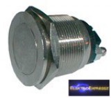 Nyomógombos kapcsoló OFF-(ON) 12V (kerekített) metal 2-es tipus