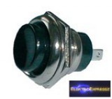 Nyomógombos kapcsoló OFF-(ON)250V/1A (kerekített) nagy fekete