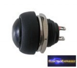 Nyomógombos kapcsoló OFF-(ON) fekete