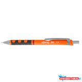 Nyomósirón, 0,5mm, neon narancs test, Rotring Tikky