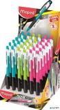 Nyomósirón display, 0,5 mm, MAPED "Long Life", vegyes színek