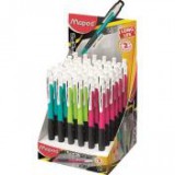 Nyomósirón display, 0,5 mm, MAPED "Long Life", vegyes színek [36 db]