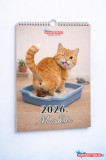 Nyomtassotthon 2026 MacsKaka – Vicces macskás fali naptár (A4)
