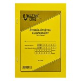 Nyomtatvány átadás - átvételi elismervény VECTRALINE A/5 álló 25x3 lapos