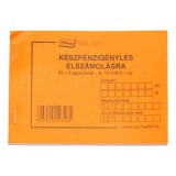 - Nyomtatvány készpénzigénylés elszámolásra