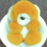 Nyúlszőr Kolala táskadísz sárga