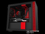 NZTX NZXT CA-H210B-BR H210 mITX számítógépház, fekete/piros