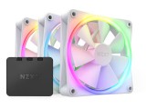 NZXT F120 RGB Triple Pack Számítógép ház Ventilátor 12 cm Fehér 3 db