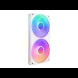 NZXT F240 RGB CORE PWM 120mm Rendszerhűtő ventilátor 2db - Fehér (RF-U24HF-W1)
