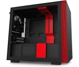 NZXT H210 matt fekete/piros