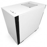 NZXT H210 táp nélküli ablakos Mini-ITX ház matt fehér-fekete (CA-H210B-W1) (CA-H210B-W1)