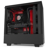 NZXT H510 Matt fekete/piros (Táp nélküli) ATX (CA-H510B-BR)