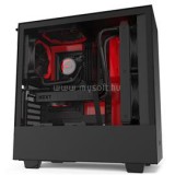 NZXT H510i Matt fekete/piros (Táp nélkül) ATX ház (CA-H510I-BR)