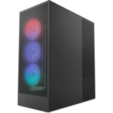 NZXT H7 Flow 2024 RGB Midi torony számítógépház - Fekete (CM-H72FB-R1)