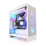 NZXT H7 Flow RGB (2024) Tempered Glass Matte White CM-H72FW-R1