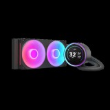 NZXT Kraken Elite 240 RGB Processzor Minden az egyben folyadékhűtés 12 cm Fekete 1 db