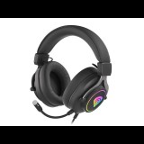 natec Genesis Neon 750 RGB Gaming mikrofonos fejhallgató fekete (NSG-1792) (NSG-1792) - Fejhallgató