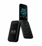 Nokia 2660 4G Flip Mobiltelefon, Kártyafüggetlen, Dual Sim, Fekete