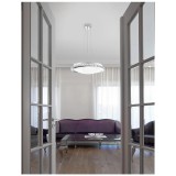 Nova Luce 1 ágú függeszték, fehér, E27 foglalattal, max. 4x28W, 7311404