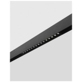 Nova Luce sínre szerelhető lámpa, profile mágnes profilos sínrendszerhez, fekete, 4000K természetes fehér, beépített LED, 1x22W, 1746 lm, 8252005