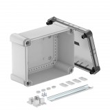 OBO 2005568 X16C R LGR-TR Üres doboz átlátszó fedéllel, 2069 sínnel 240x191x125mm