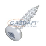 OBO 3498098 BSKP-S5020 Csavar bordázott 5x20mm acél galvanikusan horganyzott, átlátszóra passziválva