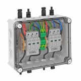 OBO 5088556 PVG-C1000S110 napelemes csatlakozódoboz T2, 2x1 PV-String 2 WR-MPP+MC4,