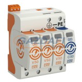 OBO 5093462 V50-3+NPE+FS-150 Combicontroller V50 3+1 kivitel, távjelzéssel, 150V poliamid IP20