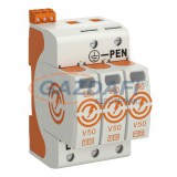 OBO 5093516 V50-3+FS-280 Combicontroller V50 3-pólusú, távjelzéssel, 280V IP20