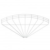 OBO 6002384 GRB 90 160 G 90°-Os Sarokidom Rácsos Kábeltálcához 105x600mm galvanikusan horganyzott acél