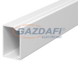 OBO 6026451 WDK25040CW Fali És Mennyezeti Csatorna fenékperforálással 25x40x2000mm krémfehér PVC