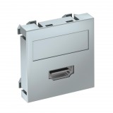 OBO 6104808 MTG-HD S AL1 Modul 45 Hdmi Csatlakozó Aljzat Hüvely csavaros rögzítéssel 45x45mm festett alumínium polikarbonát
