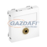 OBO 6104952 MTG-MK L AL1 Modul 45 Mini Jack Csatlakozó Aljzat hüvely egyenes csatlakozás 45x45mm festett alumínium polikarbonát