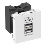 OBO 6105300 MTG-2UC2.1 RW1 USB töltő 2,1 A töltőárammal 45x45mm