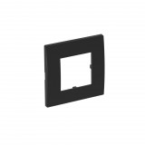 OBO 6119324 AR45-F1 SWGR Takarókeret Modul 45, 1-részes 84x84mm szürkésfekete polikarbonát