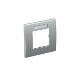 OBO 6119336 AR45-BF1 AL Takarókeret Modul 45, 1-részes 84x84mm festett alumínium polikarbonát