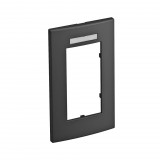 OBO 6119364 AR45-BSF2 SWGR Takarókeret Modul 45, 2-részes 84x140mm szürkésfekete polikarbonát