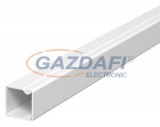 OBO 6191037 WDK20020RW Fali És Mennyezeti Csatorna fenékperforálással 20x20x2000mm hófehér PVC
