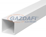 OBO 6191053 WDK25025RW Fali És Mennyezeti Csatorna fenékperforálással 25x25x2000mm hófehér PVC